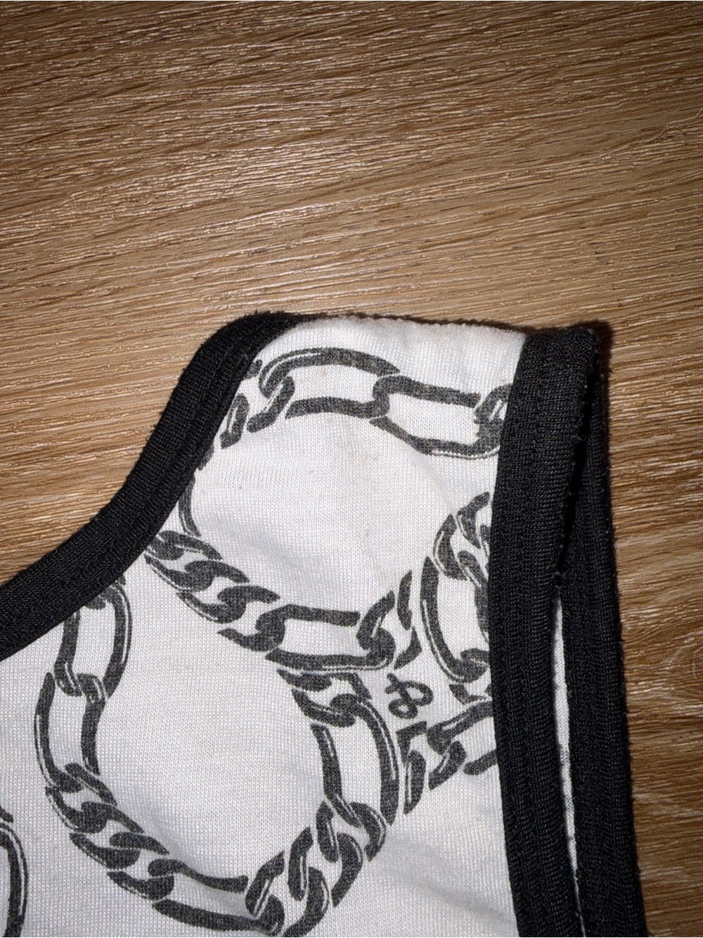 Crooks & Castles Chain Print Tank Top Men’s XL White Black Streetwear Used - Picture 9 of 9